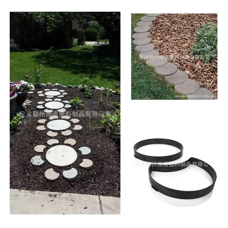 Reusable Concrete Cement Brick Design Road Mold Manufacturing Diy Paving Mold Home Garden Soil Concrete Path 1pcs