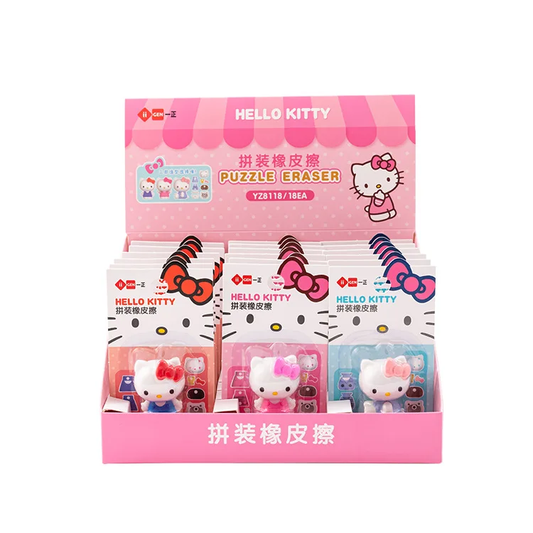 Anime Sanrio Hello Kitty My Melody Rubber Pencil Eraser Cartoon Student Stationery School Office Supplies Kids Gift pencil eraser