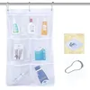 Mesh Hanging Caddy Organizer with Pockets Shower Hanging Organizer Storage Pockets Bathroom Hanger Organizer Bath Toy Holder 1