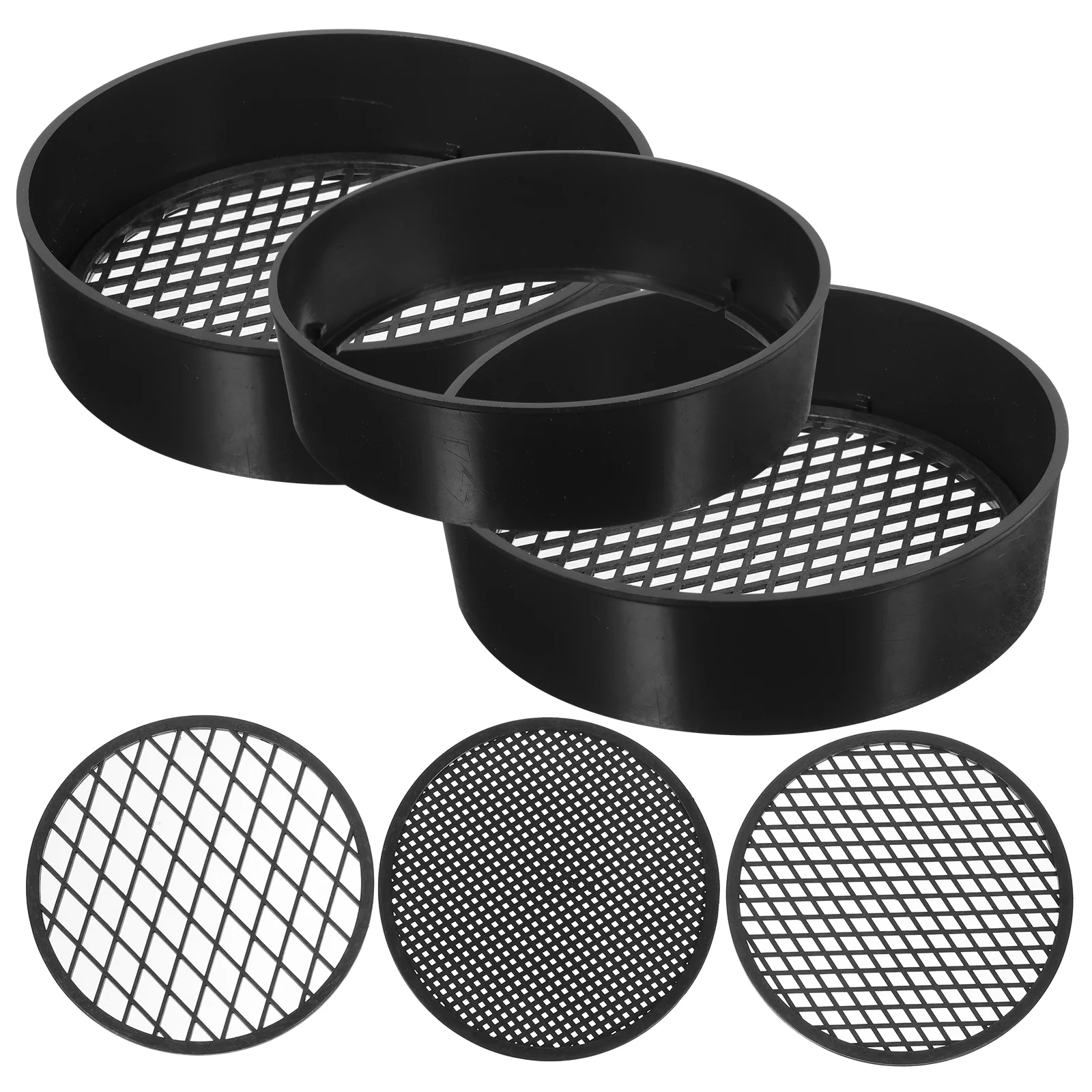 Garden Soil Sieves Planting Soil Filters Gardening Sieves Sifting Pans Soil Sieve Garden Sieve Plastic Mesh Screen 4