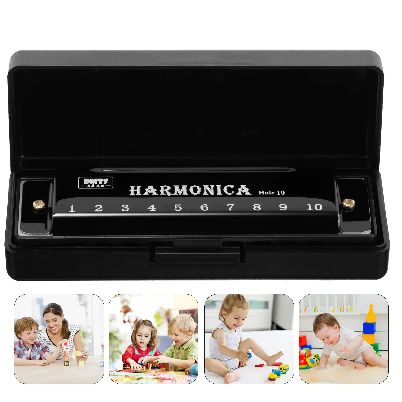 

Chromatic Harmonica Key 10 Holes Harmonicas Adults Musical Instrument Beginners Gifts Small Instruments Harp