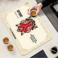 Modern Fashion Defqon1 Music Kitchen Draining Mat Tableware Pad Coffee Dish Drying Mat Placemat Bathroom Kitchen Drain Pad 2