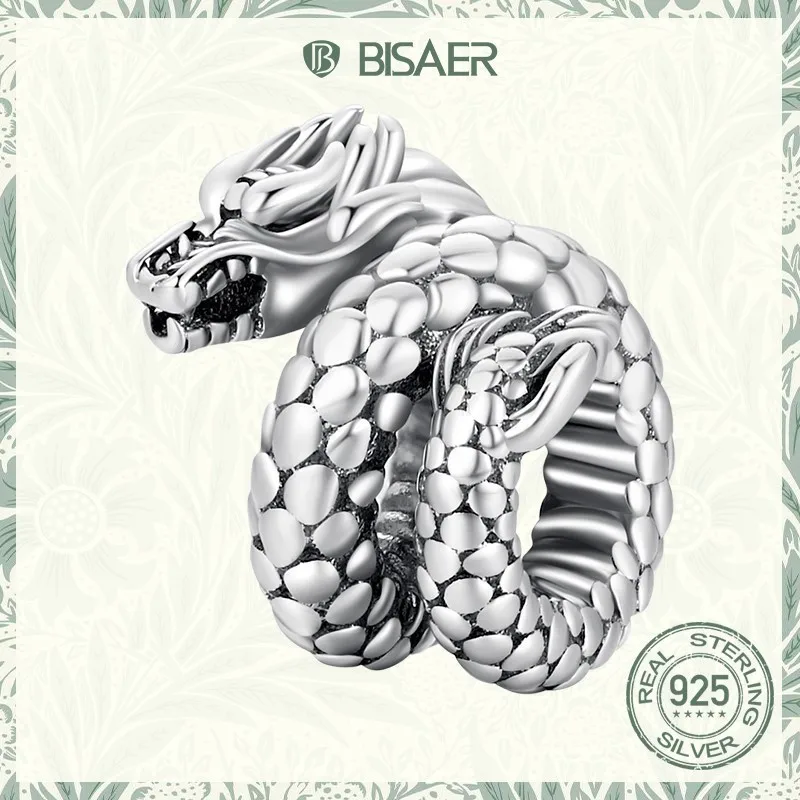 925 Sterling Silver Vintage Dragon Charms Chinese Zodiac Animal Bead For Women DIY Bracelets Necklaces Fine Jewelry charm jewelry,sterling silver jewelry,beads charms,animal charm jewelry,sterling silver beads,silver charm bead,charm bead,beads jewelry,sterling silver beads charm,loose gemstone jewelry