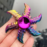Dragon Wings Hand Spinner High Speed Low Noise Fingertip Gyro Alloy Anti Pressure Metal Rainbow Finger Spinner Children Toys 1