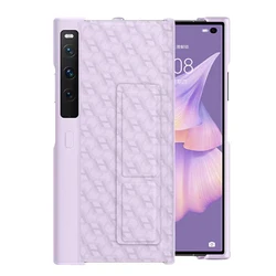 Leather Folding Shockproof Phone Case for Mate XS2 (Purple)