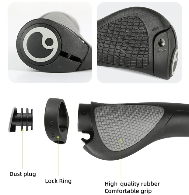 ERGON MTB Grips GP1 GP3 GP5 Ergonomics Rubber ShockProof SkidProof