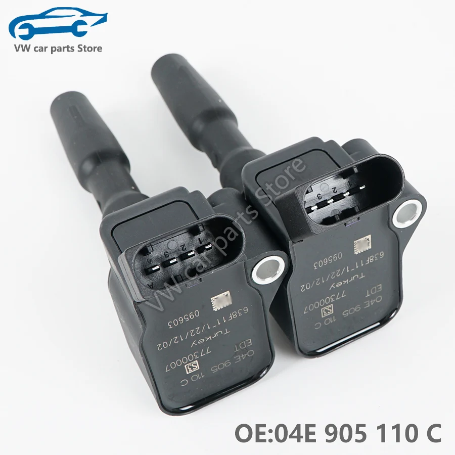 04E905110C 4 PCS Ignition coil EA211 Audi A1 A3 VW POLO GOLF MK7 Skoda Yeti Fabia New Tiguan Passat 1.2T 1.4T 04E 905 110 C ignition coil igniter,car ignition parts