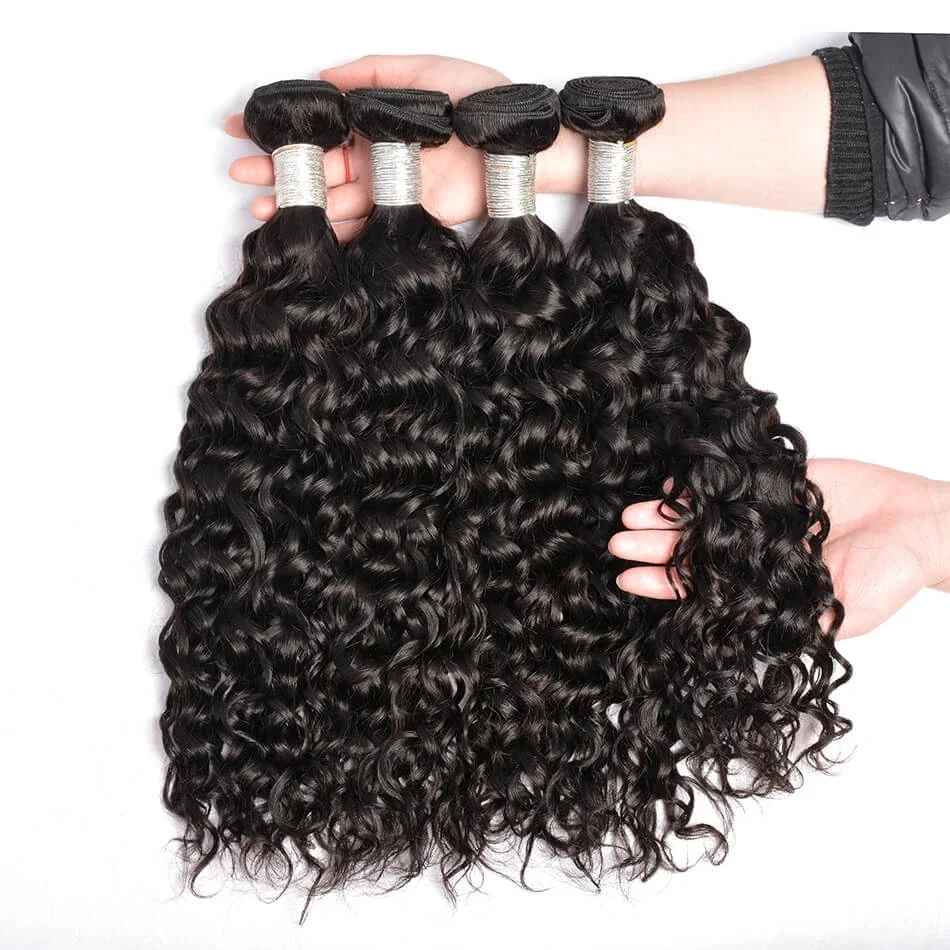 Brazilian Virgin Human Hair 1 Pcs Water Wave Brazilian Hair Weave Bundles 8A Beauty Products Human Extensions