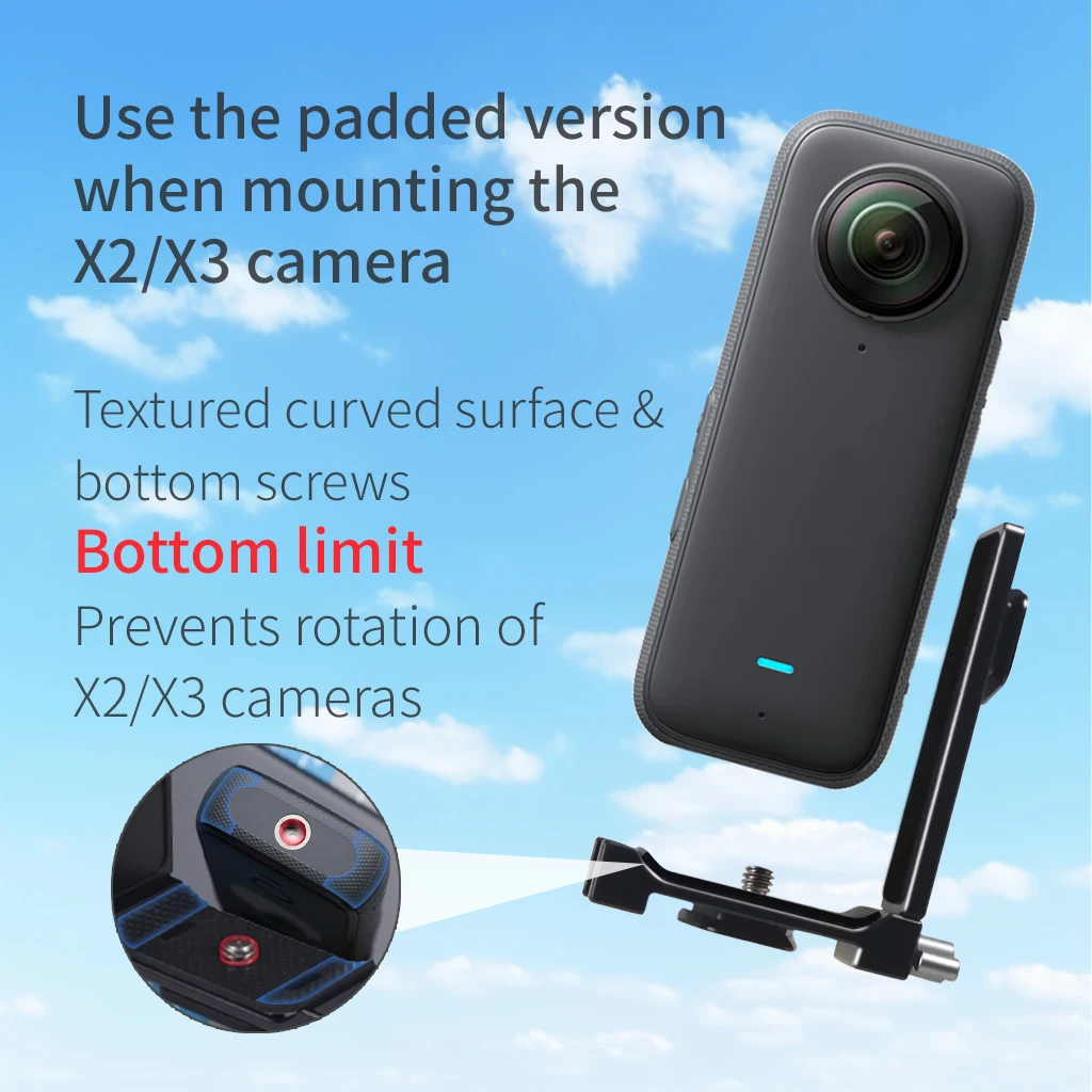Aluminum Quick Release Mount L Bracket Cold Shoe Magnetic Adapter for X4 X3 X5