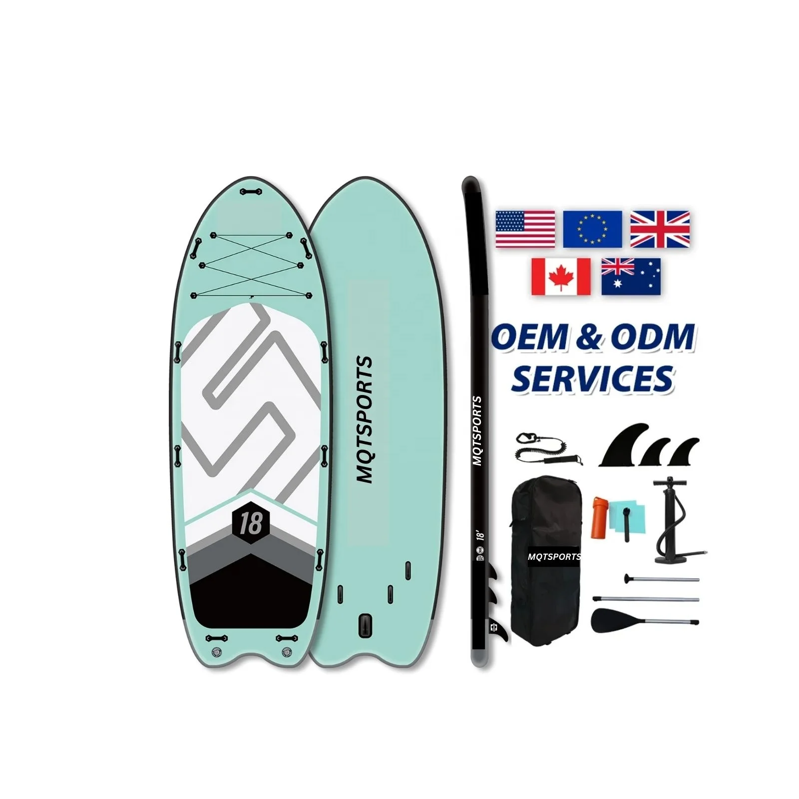 

Latest Design Big Sup Board Mega mattresses Multi person inflatable surfboard giant-isup inflatable sup paddle board
