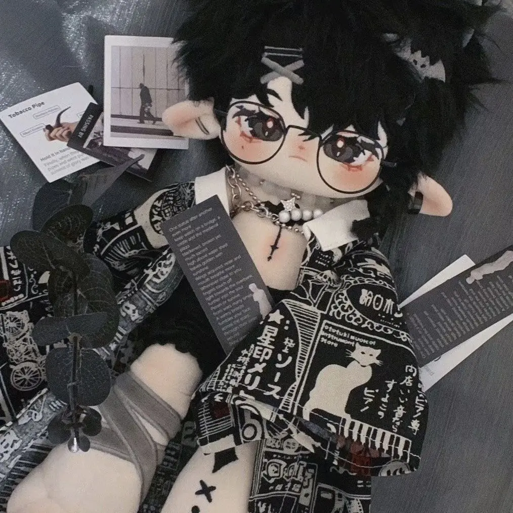

30cm Cute Little Bat Handsome Devil Boy Monster Xuan Ye No Attributes Plush Cotton Doll Change Clothes Long Leg Plushie Cosplay