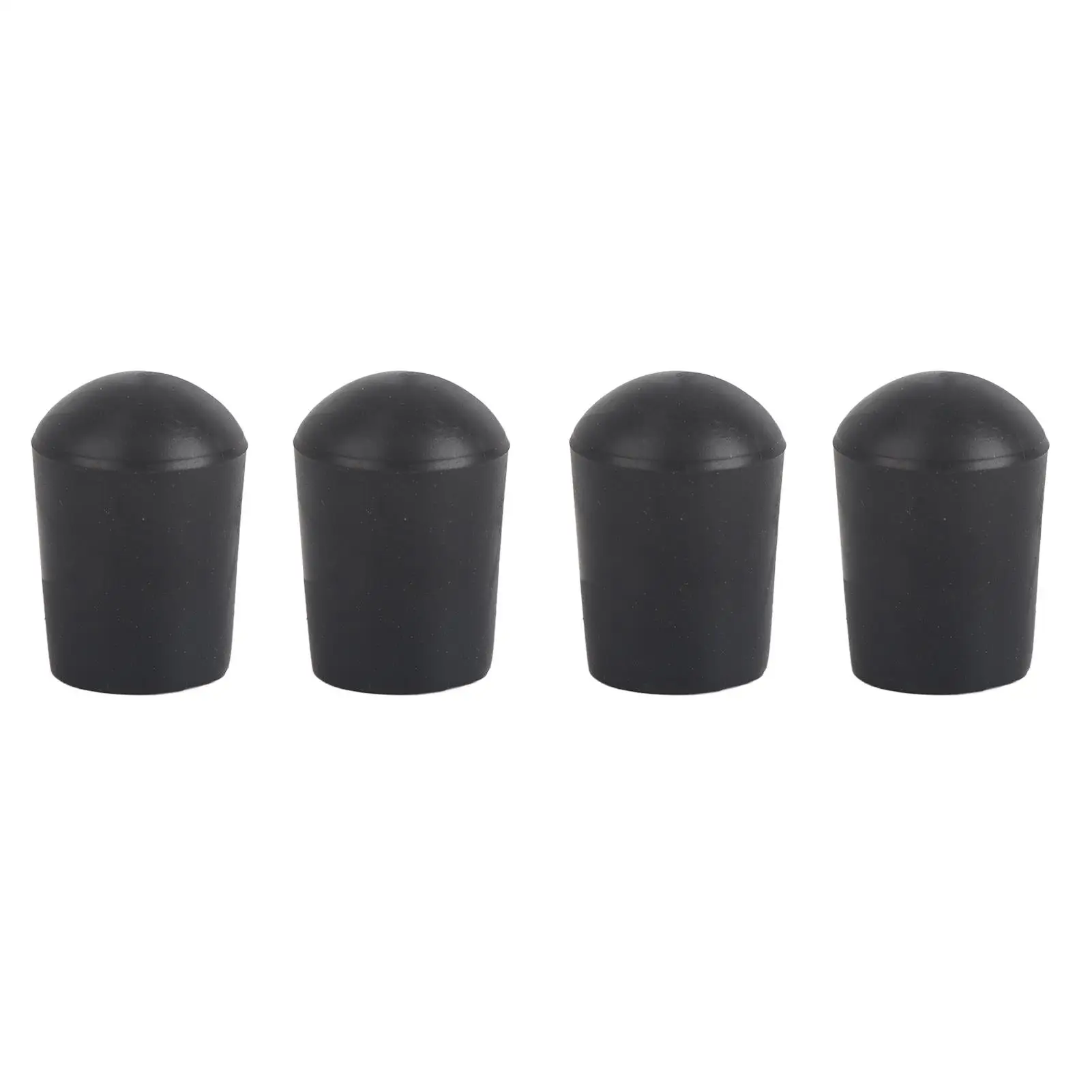 4Pcs Black Rubber Tip for cello Endpin Non Slip Instrument Protector