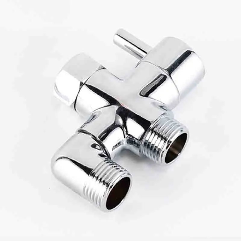 Brass 3 Way  1/2 Shower Head Mount Valve Diverter Converter For Toilet Bidet Shower Bathroom Kitchen