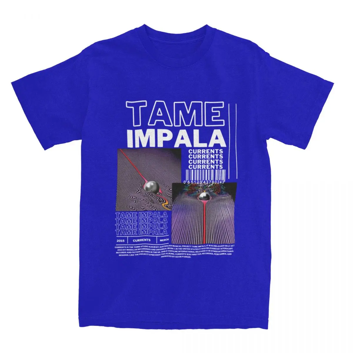 Homens e Mulheres Tame Impala T-Shirt, Epiphany Pop Vestuário, 100