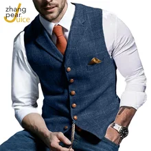 

Vests For Men Slim Fit Mens Wedding Suit Vest Casual Sleeveless Formal Business Male Waistcoat Hanky