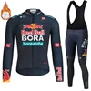 Men's Cycling Clothing 2024 Winter Thermal Fleece Jersey Bib Road Bike Uniform For Bicycle Red Bull Set Mtb Professional Shirt 1