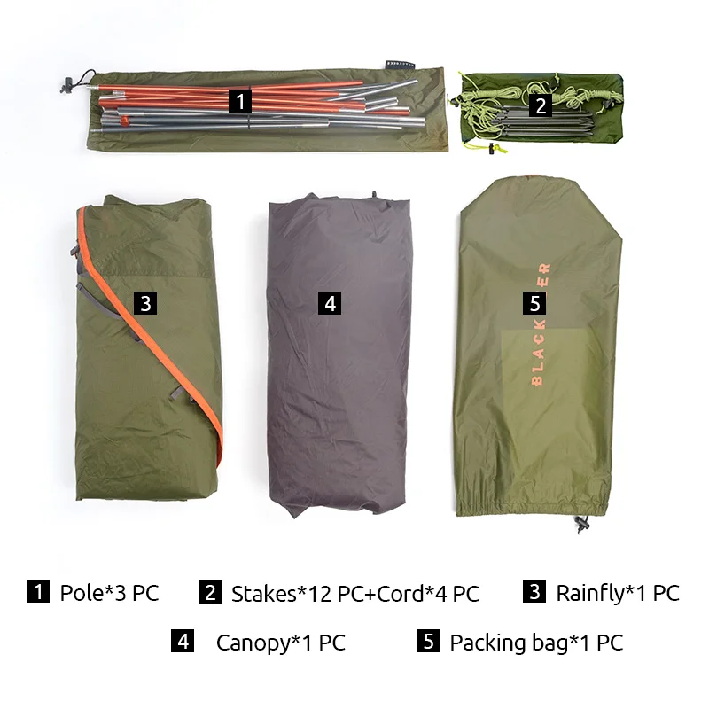 Blackdeer Archeos 2 Person Tent Lightweight Backpacking Silicon Coated For Hiking Trekking Aluminum Pole Camping Tent 2V2 portable tent camping tent
