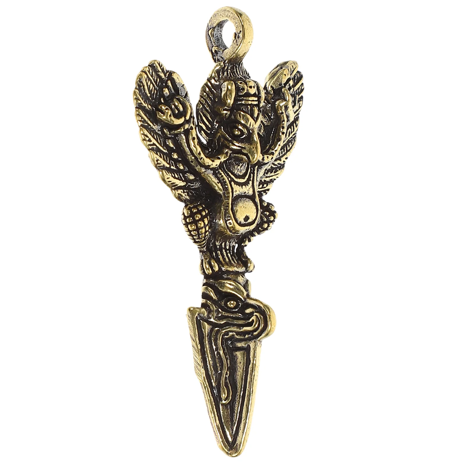 

Vintage Decor Demon Pestle Buckle Hanging Mini Vajra Pendants Keychain Ornament Decorate Brass
