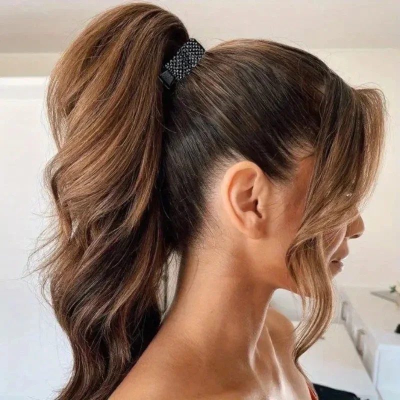 Elegante haarclip met sprankelende strass voor dames_voghion.com