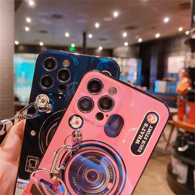 kawaii samsung cases Vintage Camera Ốp Lưng Dành Cho Samsung Galaxy Samsung Galaxy M10 M20 M30 M01 M02s M11 M21s M31s M51 M12 M22 M32 M42 M52 m62 5G Pop Giá Đỡ Bìa Mềm silicone case for samsung