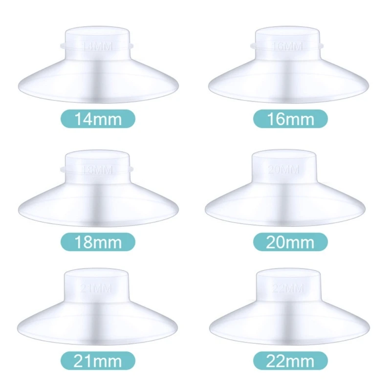 Breast Pump Accessories Flange Funnel Inserts 14/16/18/19/20/21/22mm Caliber Size Adaptor Converter Small Nipple Horn Adapter 2