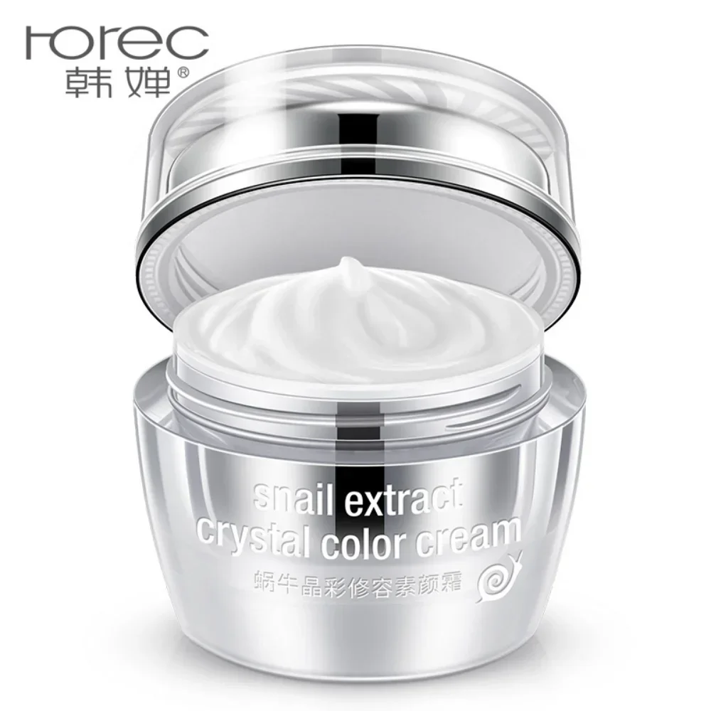

Snail Extract Crystal Color Cream Concealer Moisturizing Nourishing Brightening Whitening Facial Skin Care Makeup Cosmetics