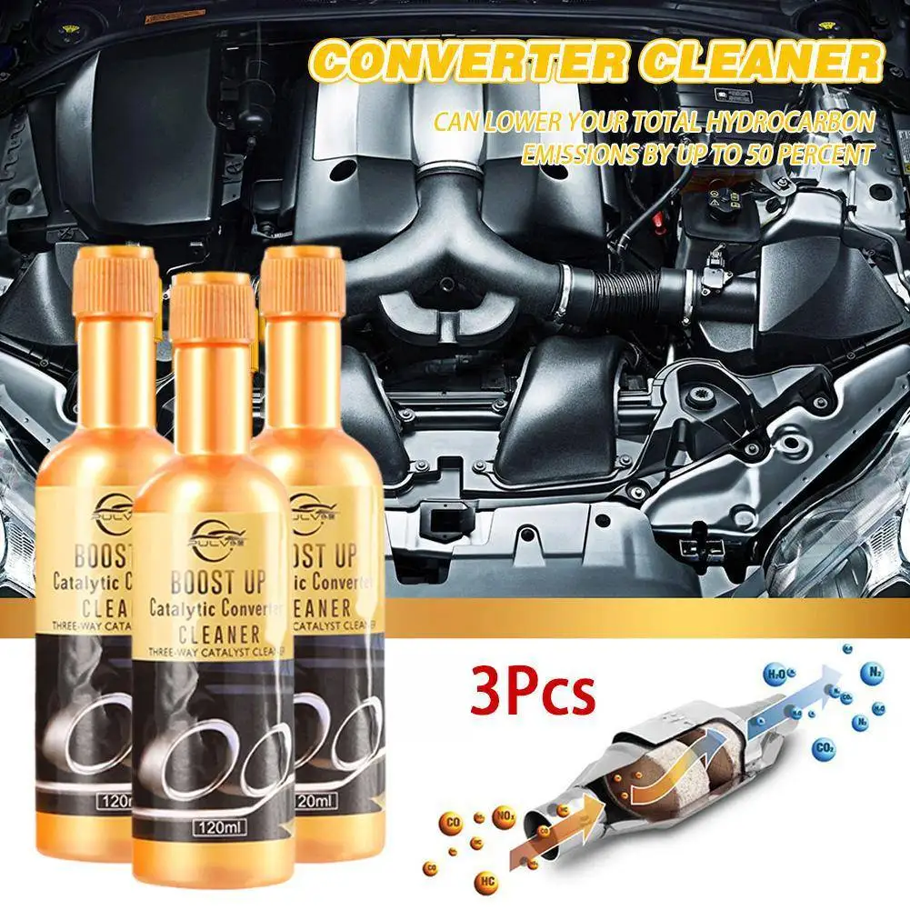 Car Catalytic Converter Cleaners 3pcs 120ML Automobile Cleaner Catalysts Easy To Clean Engine Accelerators CSV catalytic converter cleaner catalytic converter engine cleaner
