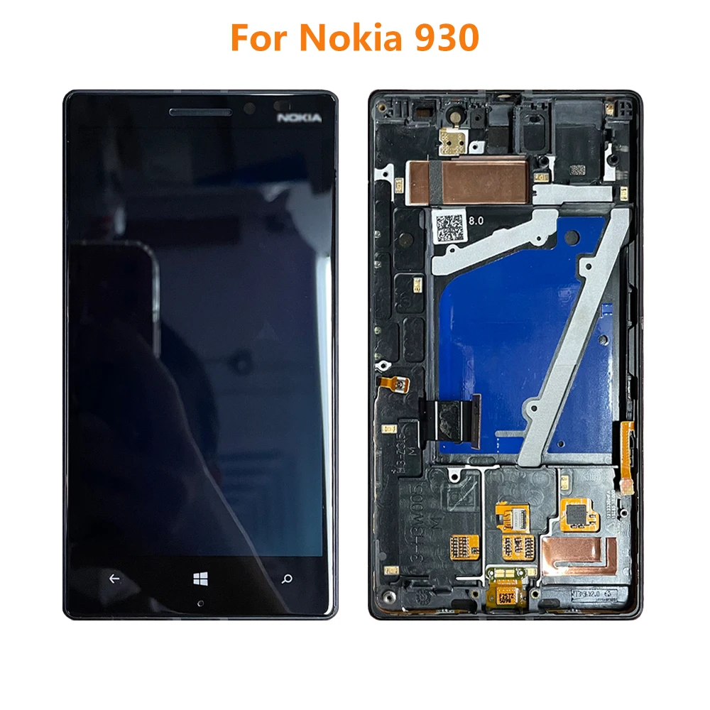 

5.0" For Nokia Lumia 930 RM-1045 LCD Nokia 930 Display Touch Screen Digitizer Assembly With Frame Replacement Parts