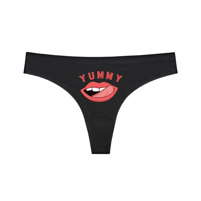Oversize Underwear Sexy Panties For Women Yummy Lips Naughty Lips