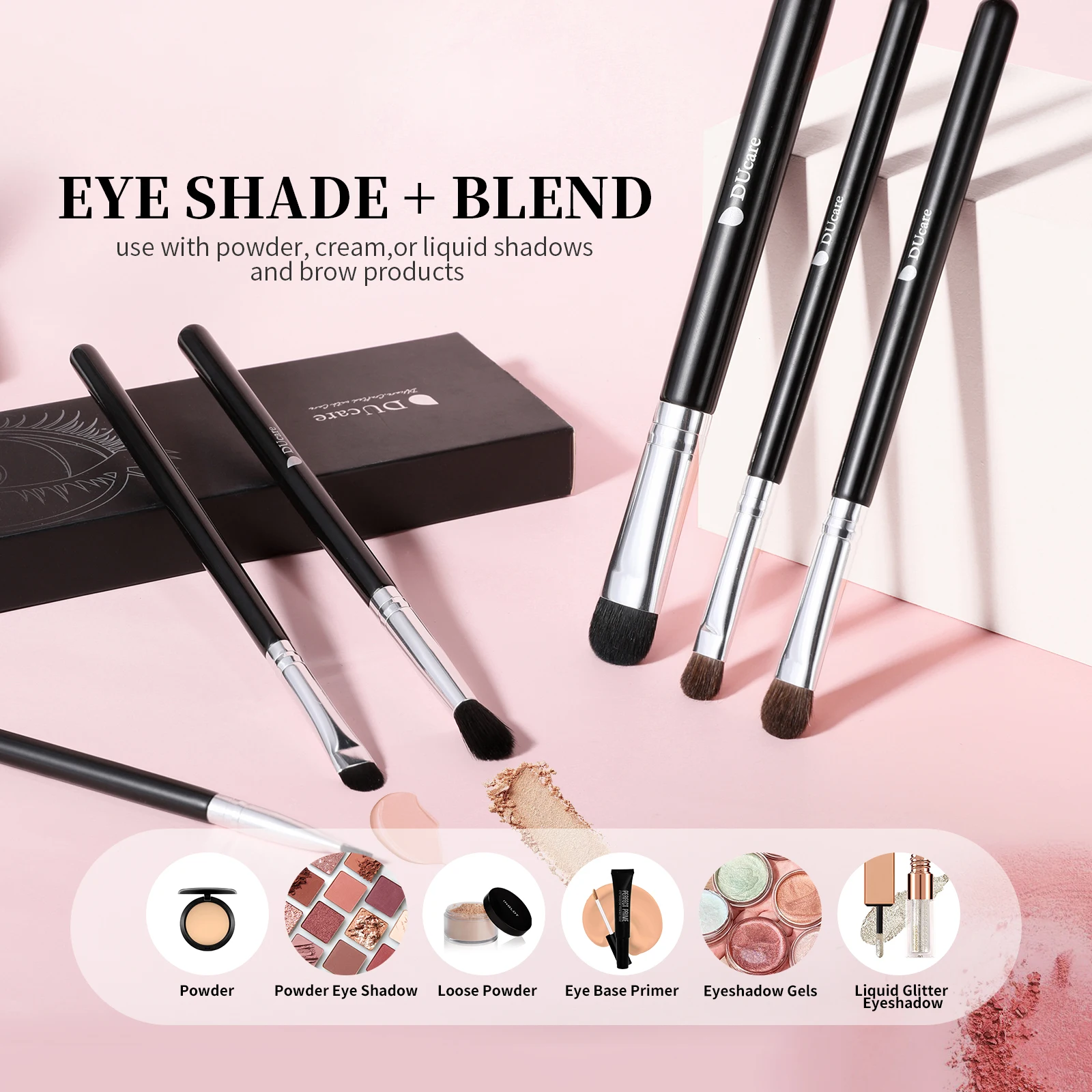  Eyeshadow Brush Set Blending Brushes - Eye Makeup Brushes  Eyeshadow Kit - Smoky Eye Brush Set - For Shading or Blending of Eye Shadow  Cream Powder Highlighter : Beauty & Personal Care