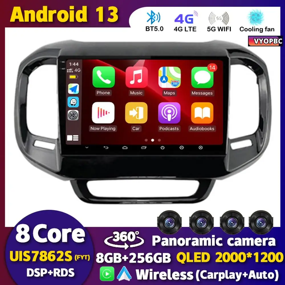 

Автомагнитола для FIAT Toro, мультимедийный видеоплеер на Android 13, с GPS, стерео, 4G, Wi-Fi, камерой 2017, для FIAT Toro 2018, 2019, 2020, 2021, 360