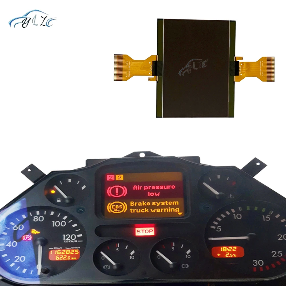 LCD Display Dashboard LCD Screen For DAF XF CF LF 45 55 75 85 95 105 Speedmeter Pixel Repair Instrument Cluster Lcd Display Instrument Cluster Display