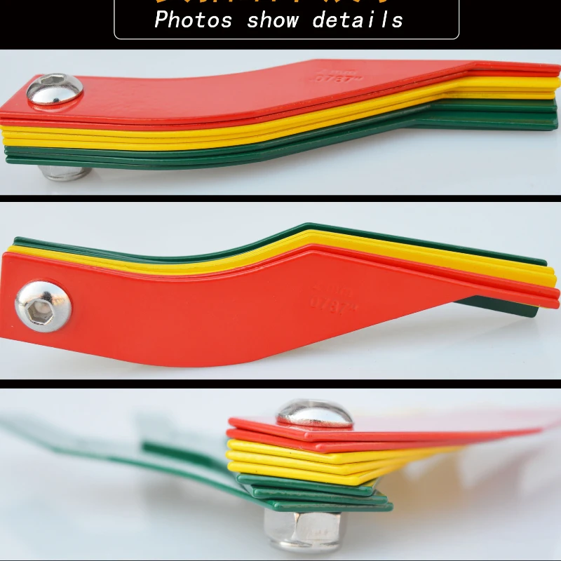 New Pastic 8 In 1 Brake Pad Measuring Tool Gauge Feeler Tester Scale Lining Thickness Wear Meter Thickness Gauge Handy Measuring 5