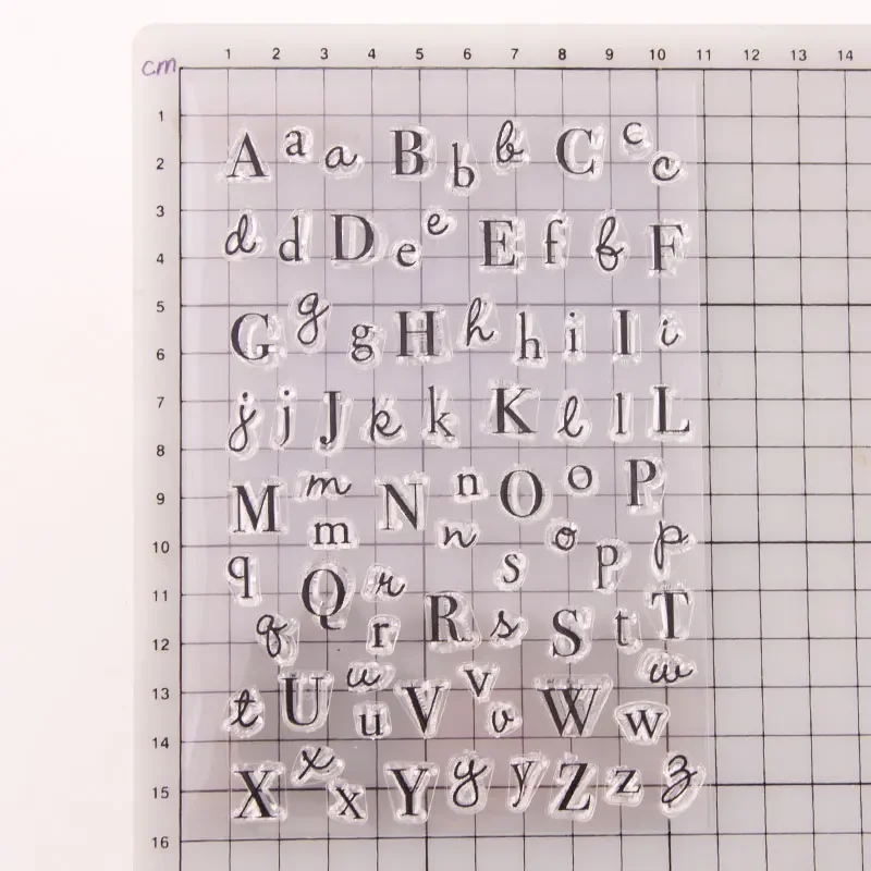 Letters Clear Stamp Transparent Silicone DIY Stamp Seal Sheet for Scrapbooking Making Album Photo Handmade Decoration clear stamps,clear rubber stamps
