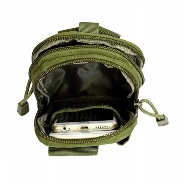 Molle Tactical Waist Pouch Portable Waist Bag Outdoor Sports Running Hiking Belt Mobile Phone Holder Case Tool Pouch Hunting Bag 6