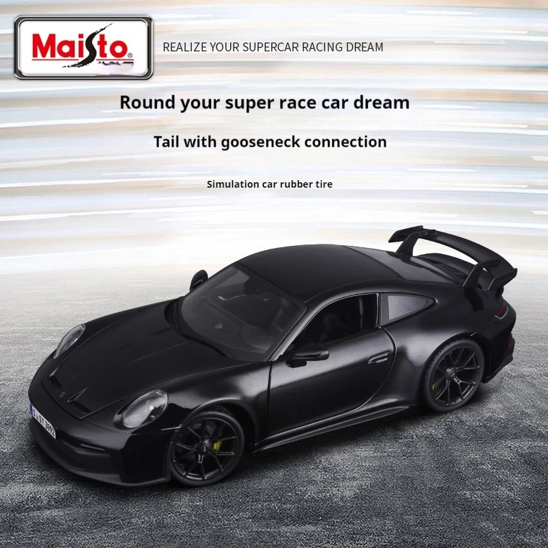 Maisto 1:18 Porsche 911 Simulation Alloy Car Model Collection Ornament Gifts Car Diecast Model Kids Toy Desktop Decorate Toys 3