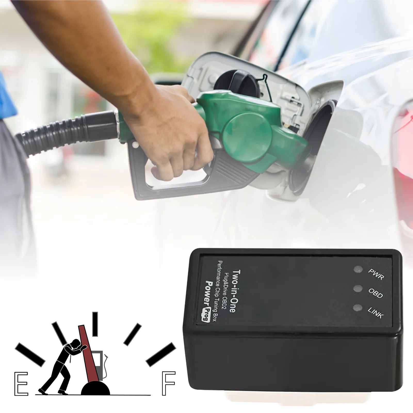 Caja de ahorro de combustible OBD2, dispositivo Universal de ahorro de combustible, Eco OBD2, ahorro de gasolina y Gas