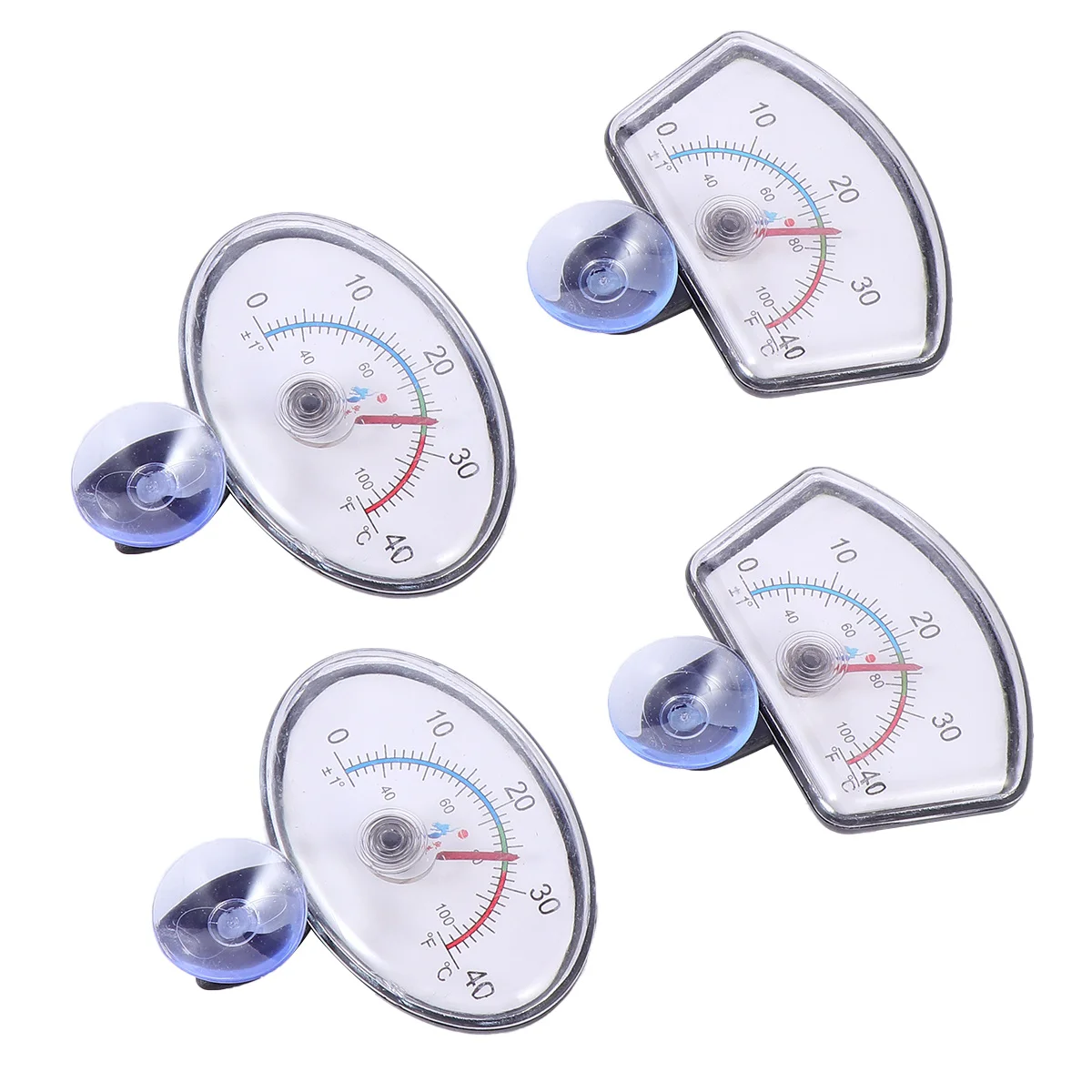 

4 Pcs Digital Thermometer Pointer Fish Tank Electric Dial Strip Aquarium Patch Water