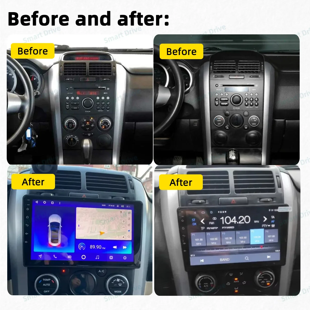 Car Radio For Suzuki Grand Vitara 2005 - 2015 Android Car Multimedia Player Carplay Auto GPS Navigation Touch Stereo 2 Din FM 2
