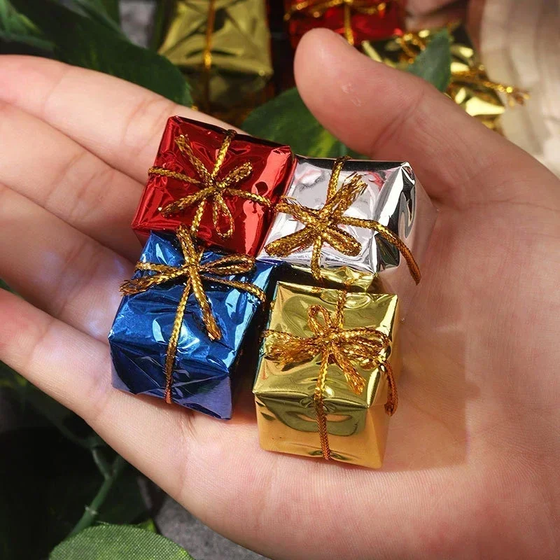 48/12/6Pcs Christmas Foam Gifts Boxes Xmas Tree Square Foam Candy Gifts Boxes Hanging Home Party Decor Supplies Ornament Pendant christmas decorations