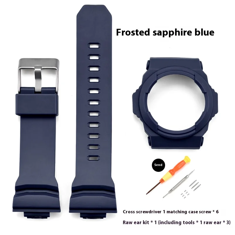 Premium Resin Rubber Watch Strap Case - Protective Shell Accessories