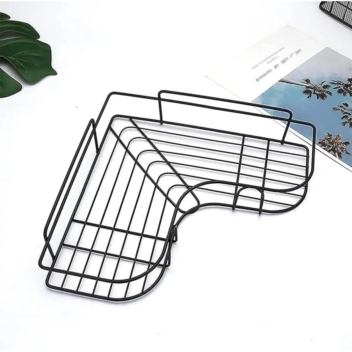 1PCS Non Perforated Bathroom, Bathroom, Triangle Shelf, Wall Mounted Toilet, Bathroom, Washbasin, Storage of Wall Supplies 4