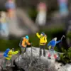4x Resin 1/87 Scale Miniature Model Hiking Climbing Figures Character Doll Railway Layout Toys Train Diorama Decor Children Toys 5