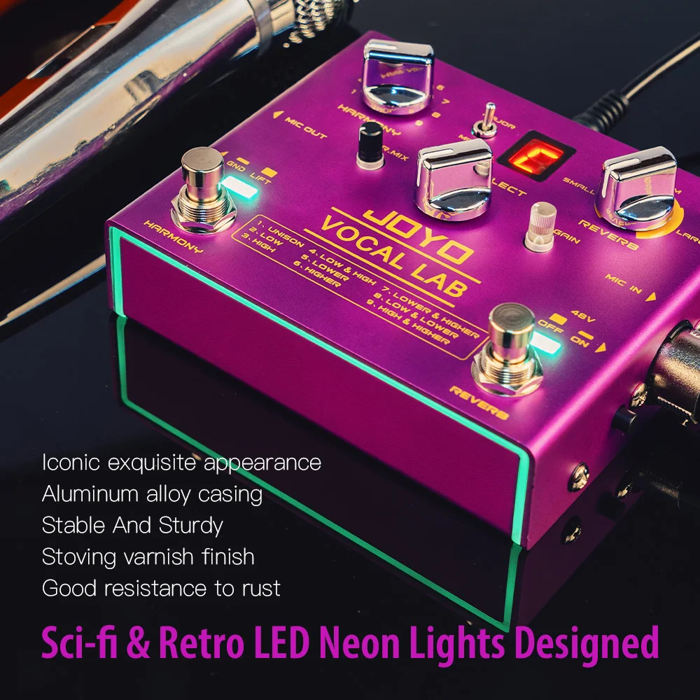 R-16 VOCAL LAB Vocal Guitar Pedal 9 Mixed Vocal Harmony Effects 3-position Vocal