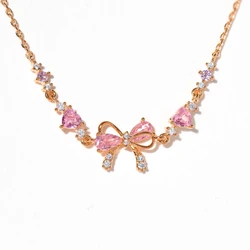 Charming Zircon Butterfly Bracelet - Sweet Valentine's Day Gift - 14cm (Rose gold)