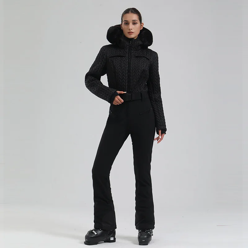 Winter Neue Warme Skifahren Anzüge Frauen Fit Schnee Overalls Outdoor Winddicht Wasserdichte Ski Kleidung Pro Schneefeld Trainingsanzug Hoodies – Detail 15