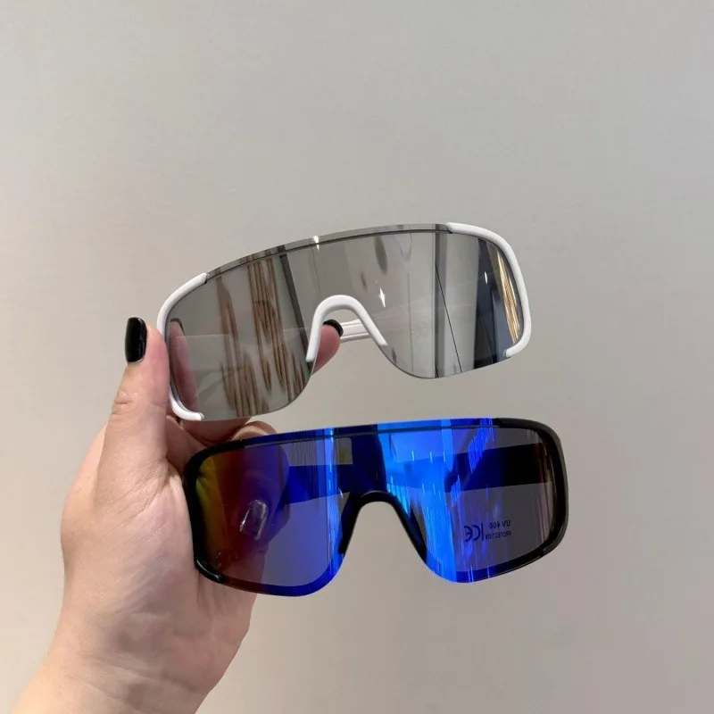 Outdoor Sport Kinder Schutz Sonnenbrille Winddicht Übergroßen Rahmen Skifahren Radfahren Gläser Sand Prävention Jungen Mädchen Brillen – Detail 5