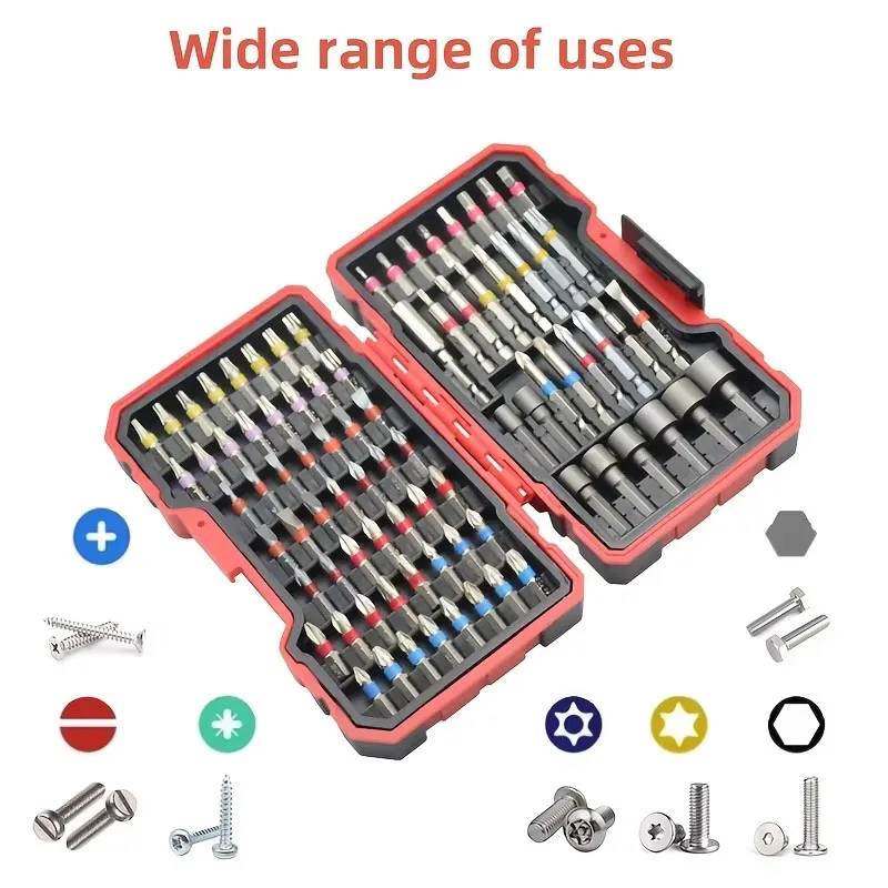 Enhanced 83-Piece Premium Impact Drill Bit Set with Magnetic Non-Slip Nut Driver