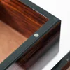Walnut Color Wooden Tissue Paper Dispenser, Home Daily Use Desk Wood Napkin Paper Storage Case 5