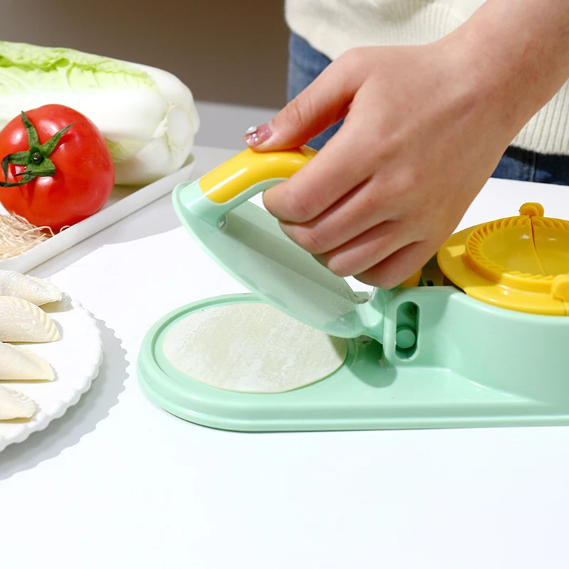 3 In 1 Kitchen Dumpling Mold Pressing Machine Manual Dough Presser Dumpling Wrappers Press Wrapper Manual DIY Skin